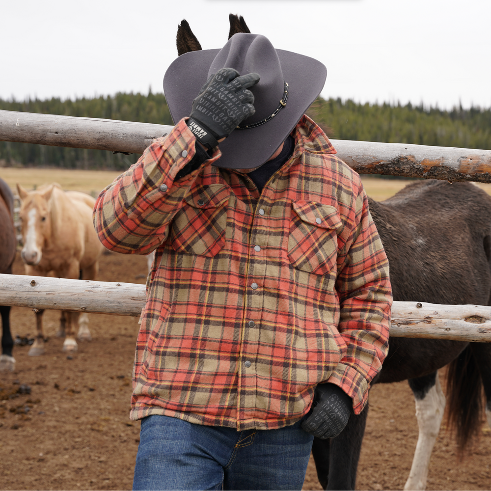 Red Dawn TG Flannel Jacket + TG Wildcat Gloves Bundle